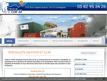 Tablet Screenshot of froid-et-clim-33.com
